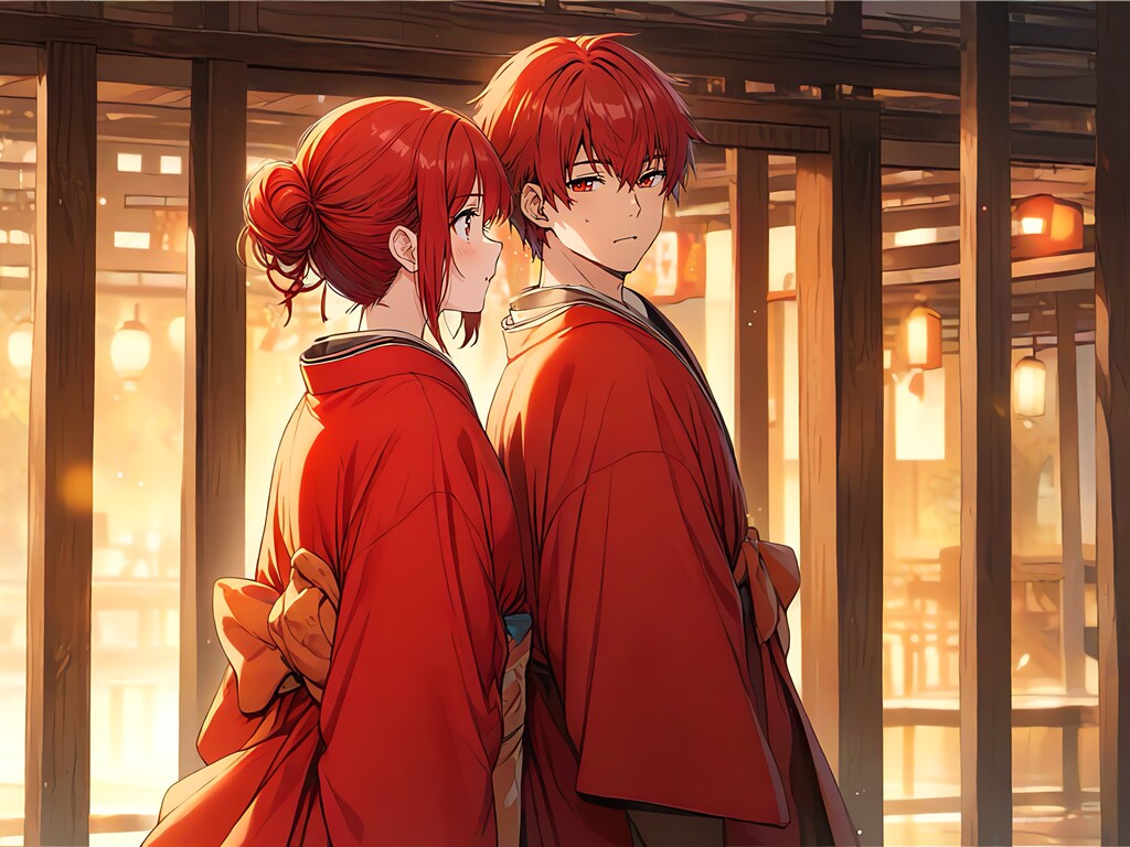 赤髪の夫婦