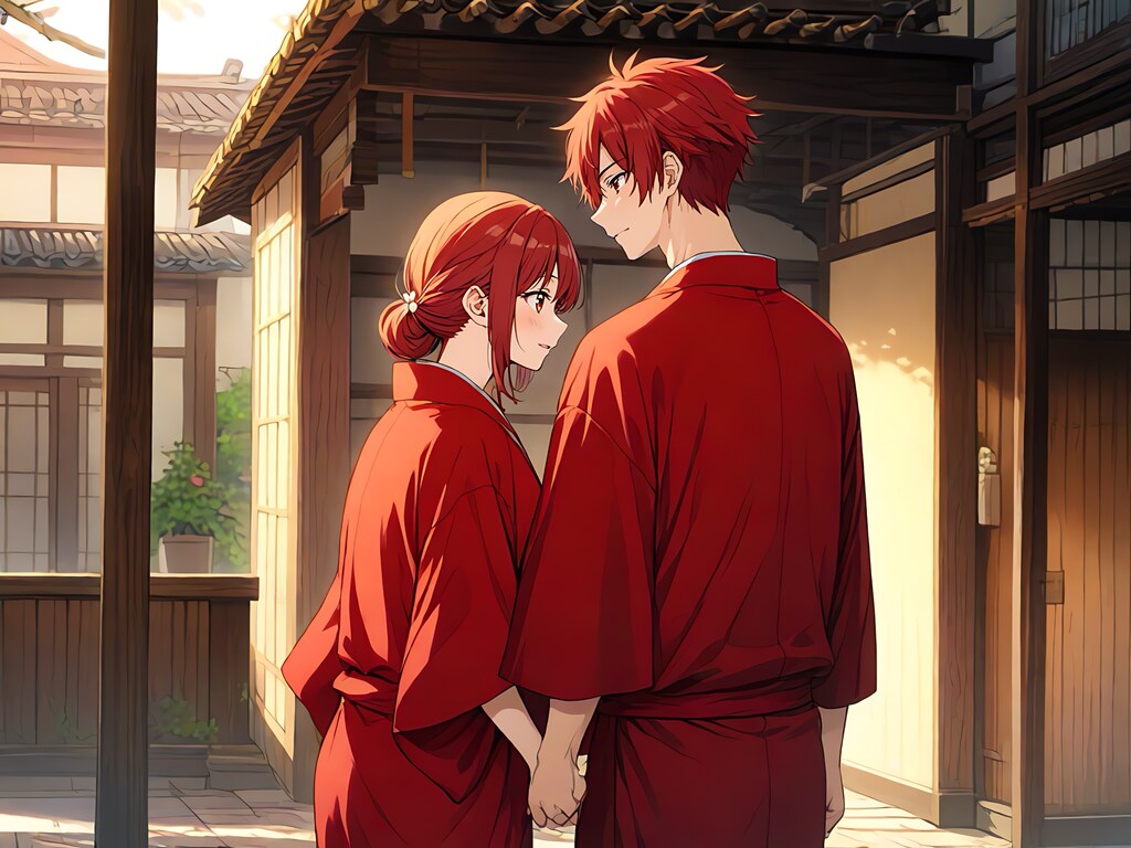 赤髪の夫婦