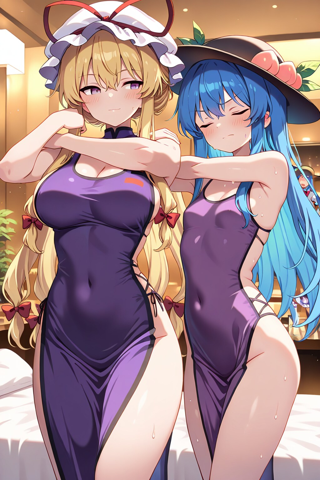 天子と紫の発育度合い