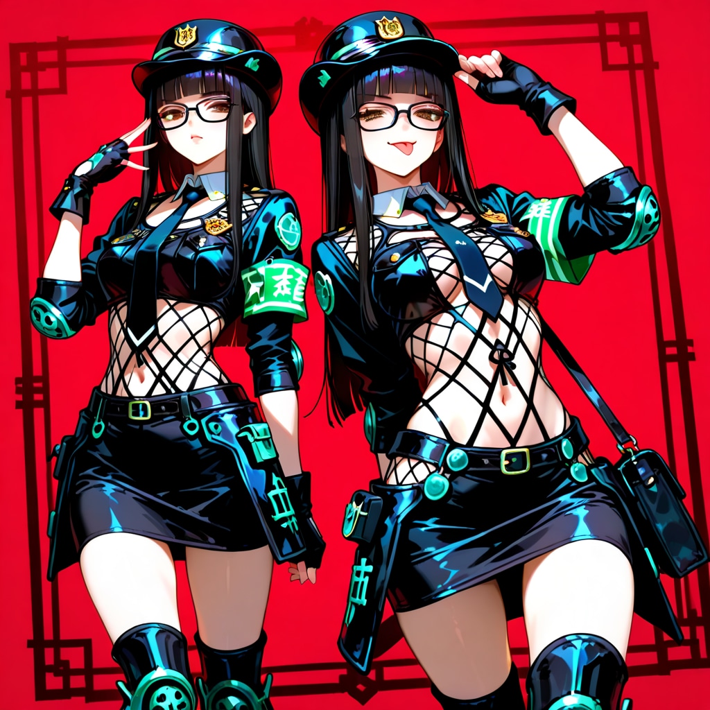 JOJOの婦警ラティス水着