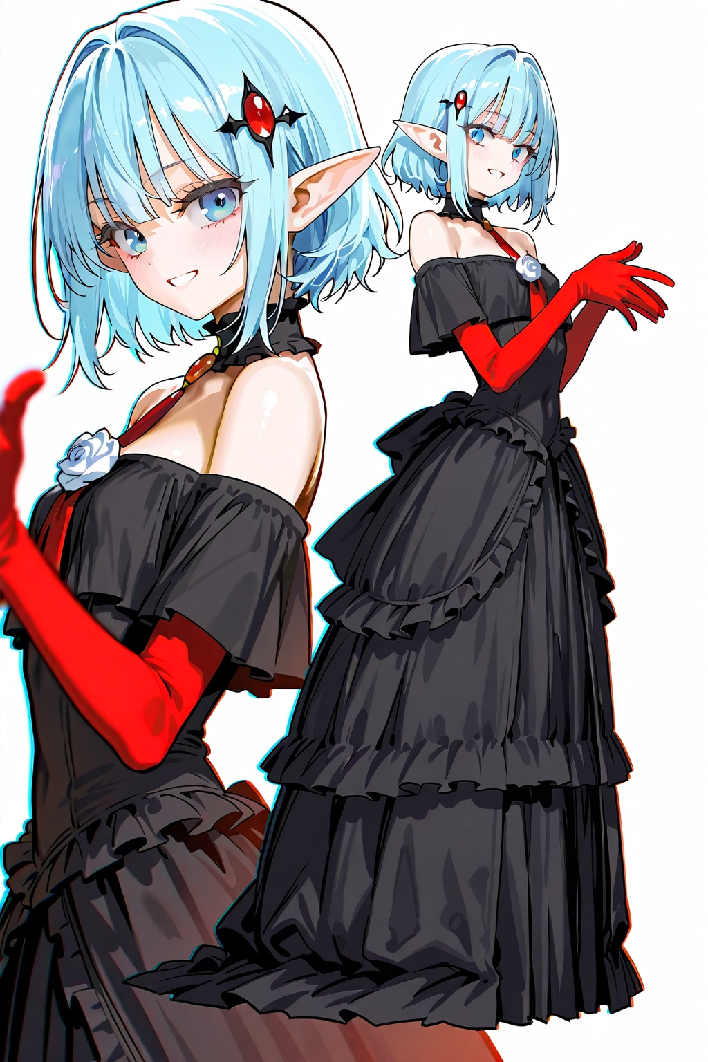 エルフなLARIMARちゃん ※別衣装ver | の人気AIイラスト・グラビア