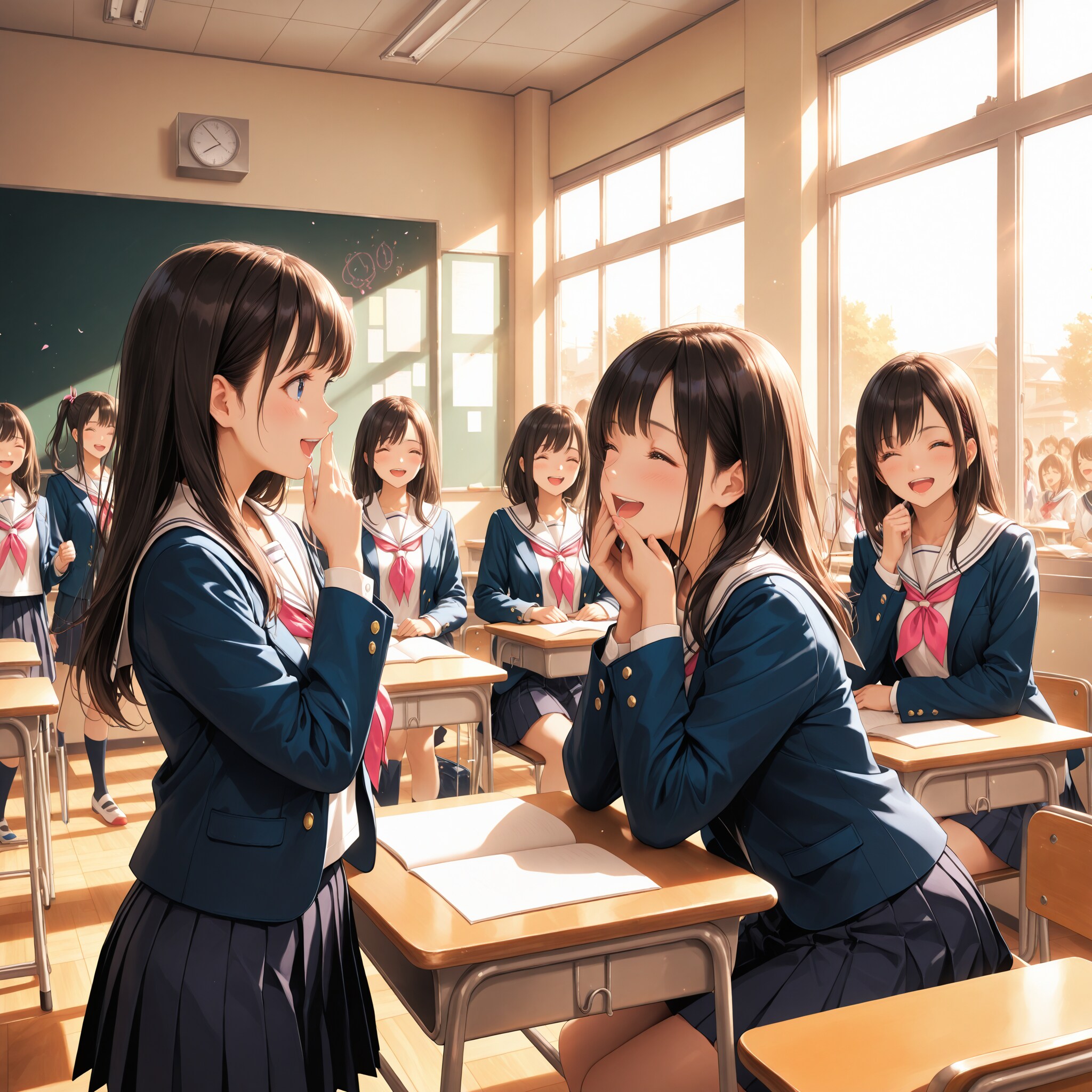 女子高の風景 | の人気AIイラスト・グラビア