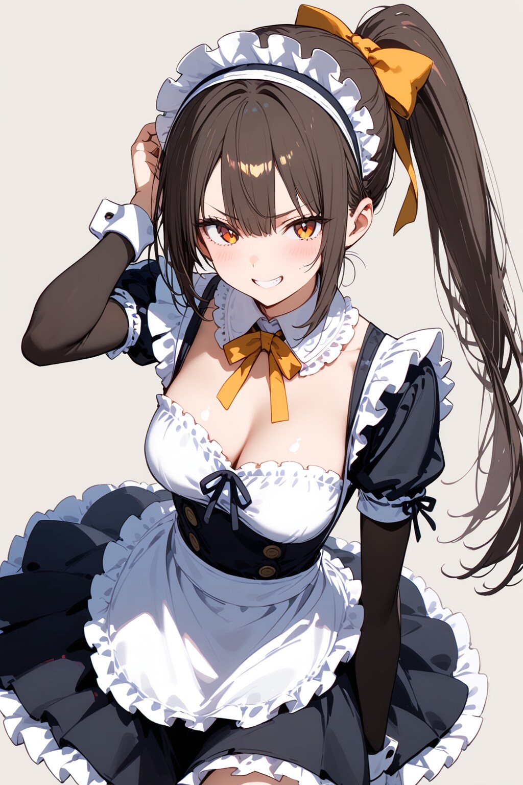 私のメイド姿も似合うだろ？