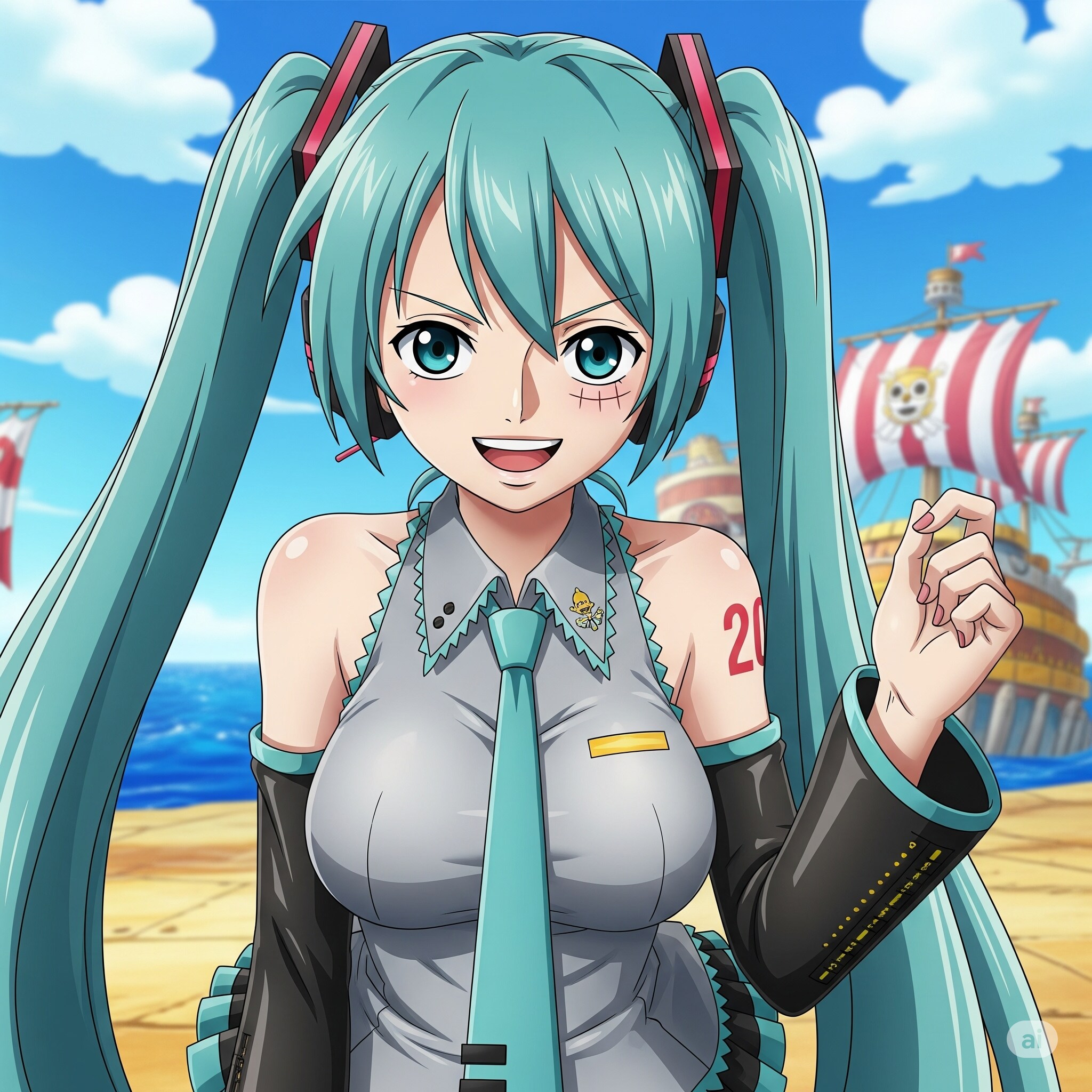 ミクさんにワンピースを着て欲しかったんだけど | の人気AIイラスト・グラビア