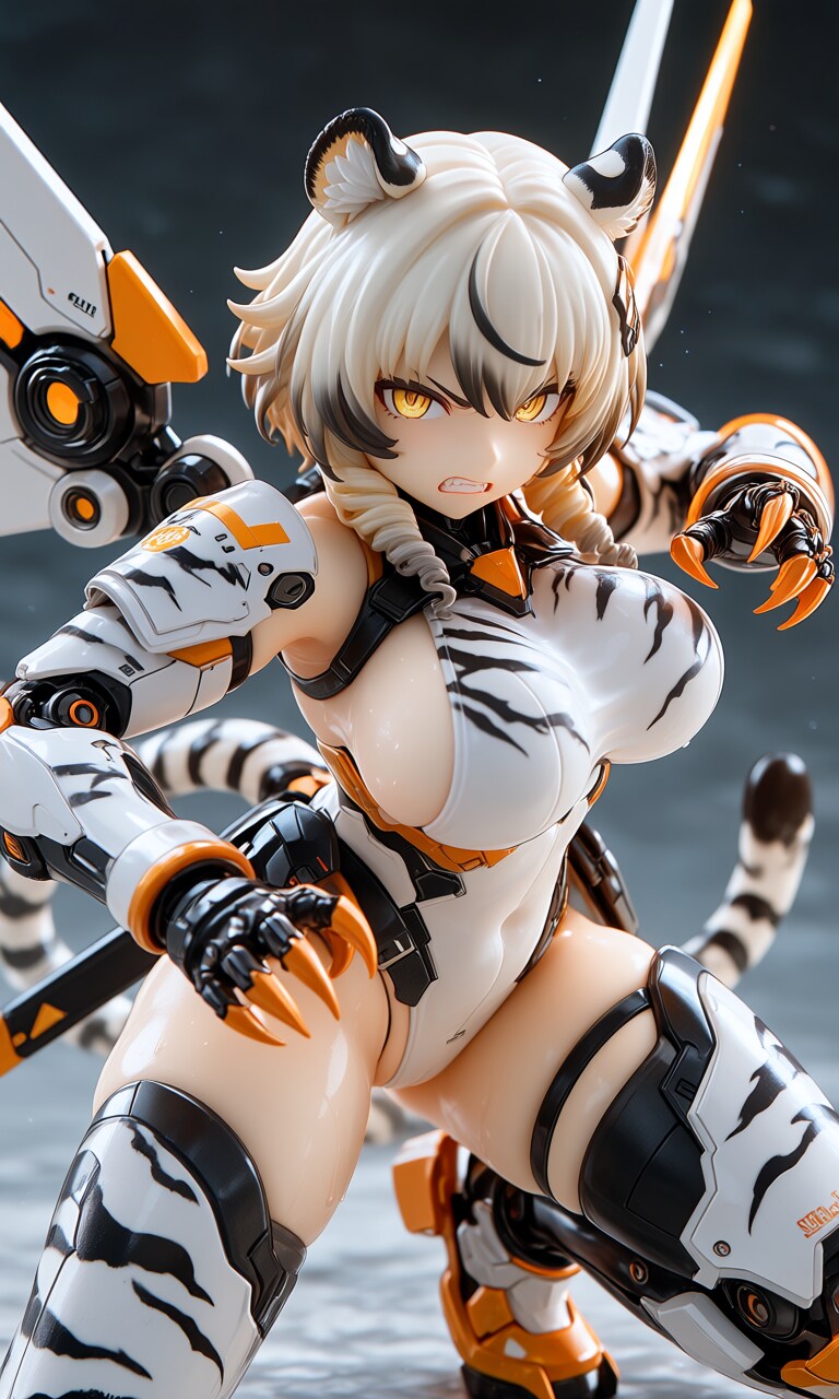 異世界制服少女達　メカ娘　姫巫女白虎ストライクモード　アクリルドールフィギュア
