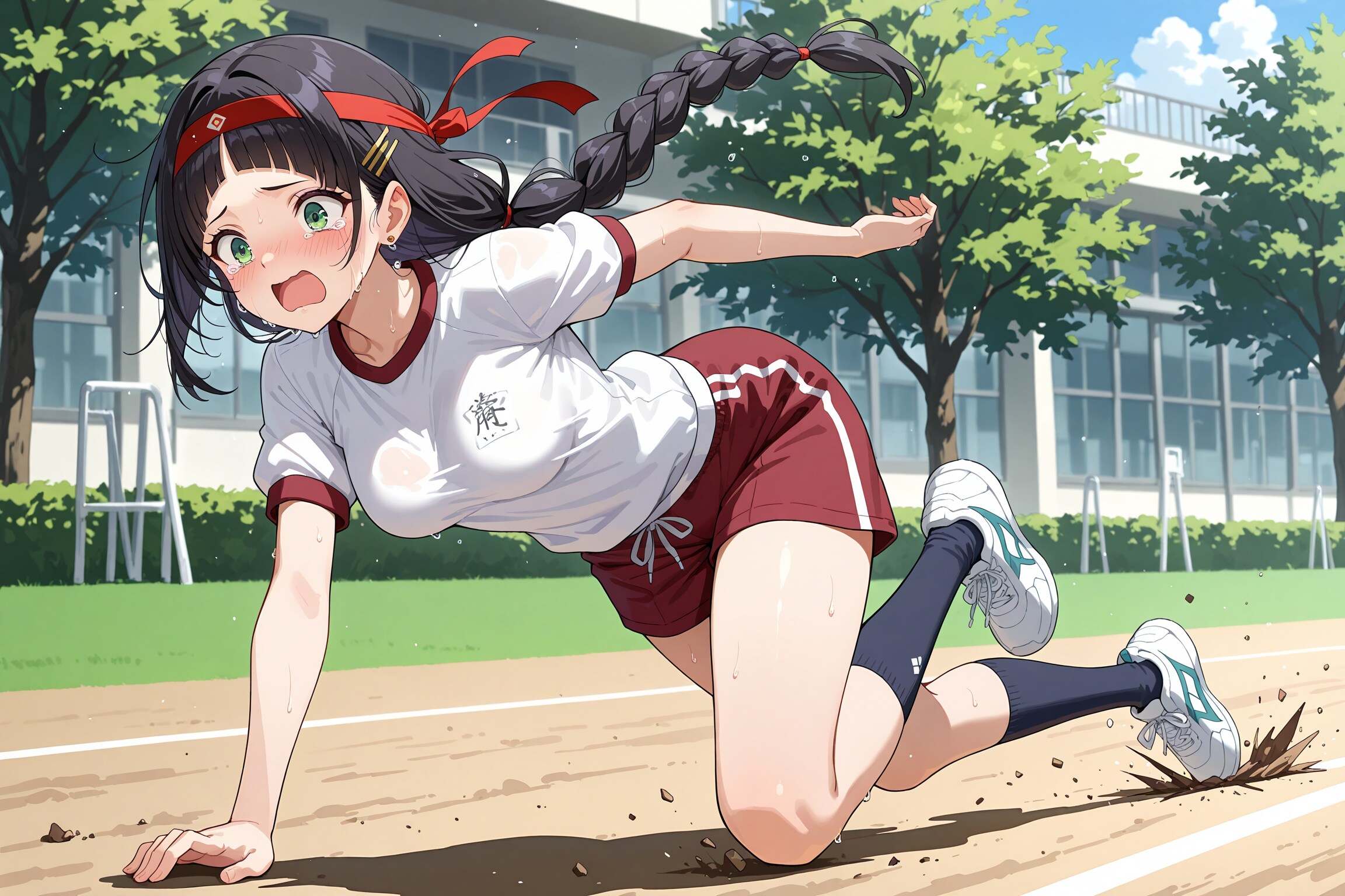 トラックレースで躓くこよみちゃん