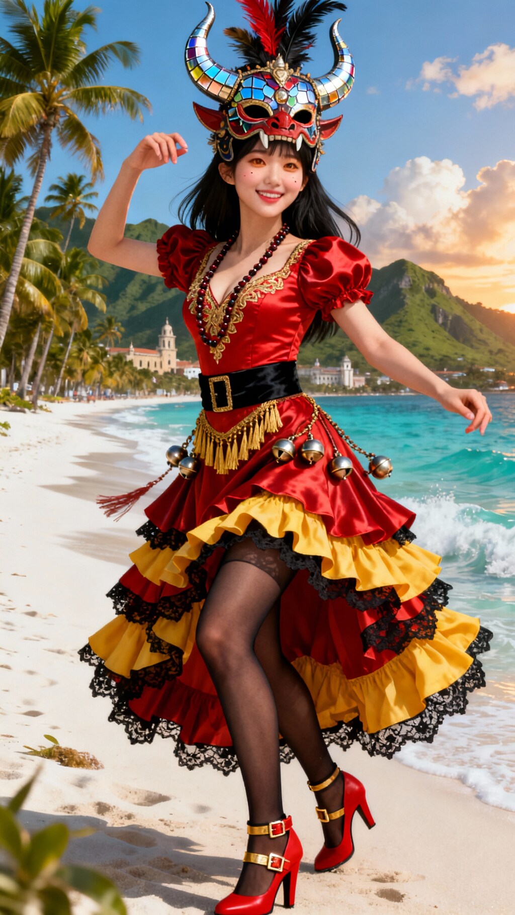 ラ・ベガのカーニバル衣装/ドミニカの民族衣装