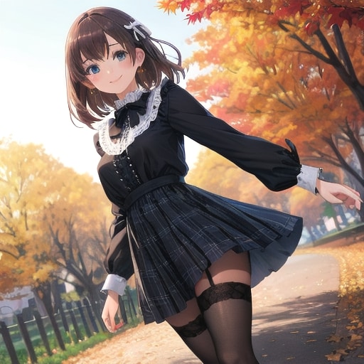 秋の公園 | の人気AIイラスト・グラビア