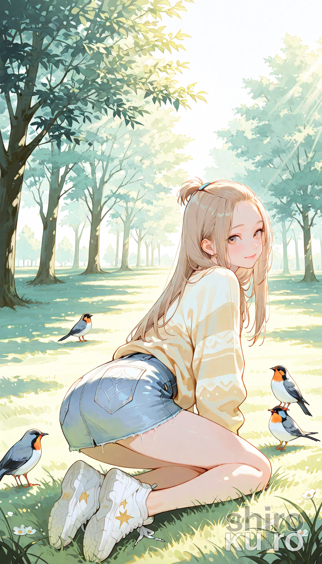 さえずりと戯れる午後