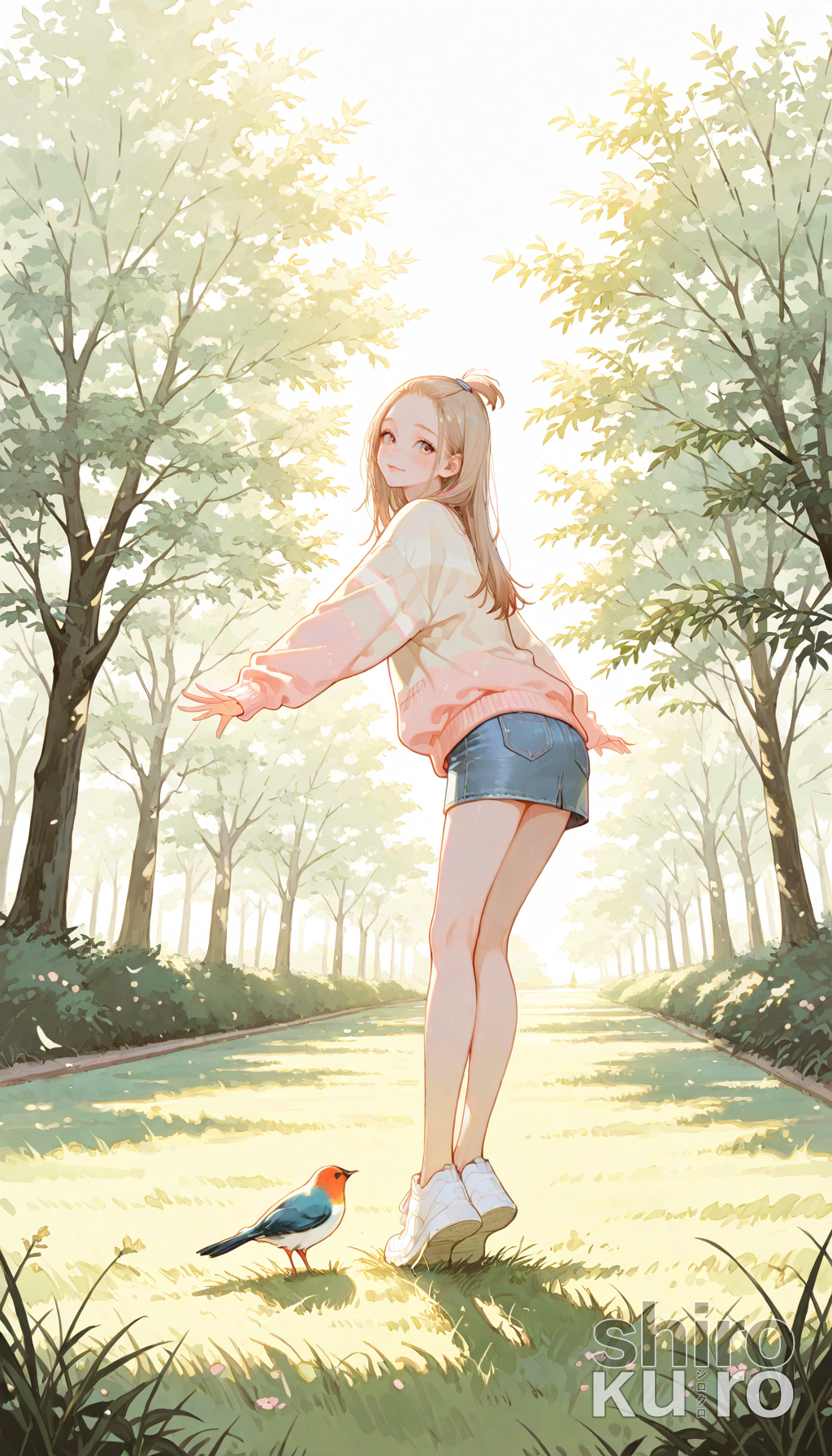 さえずりと戯れる午後