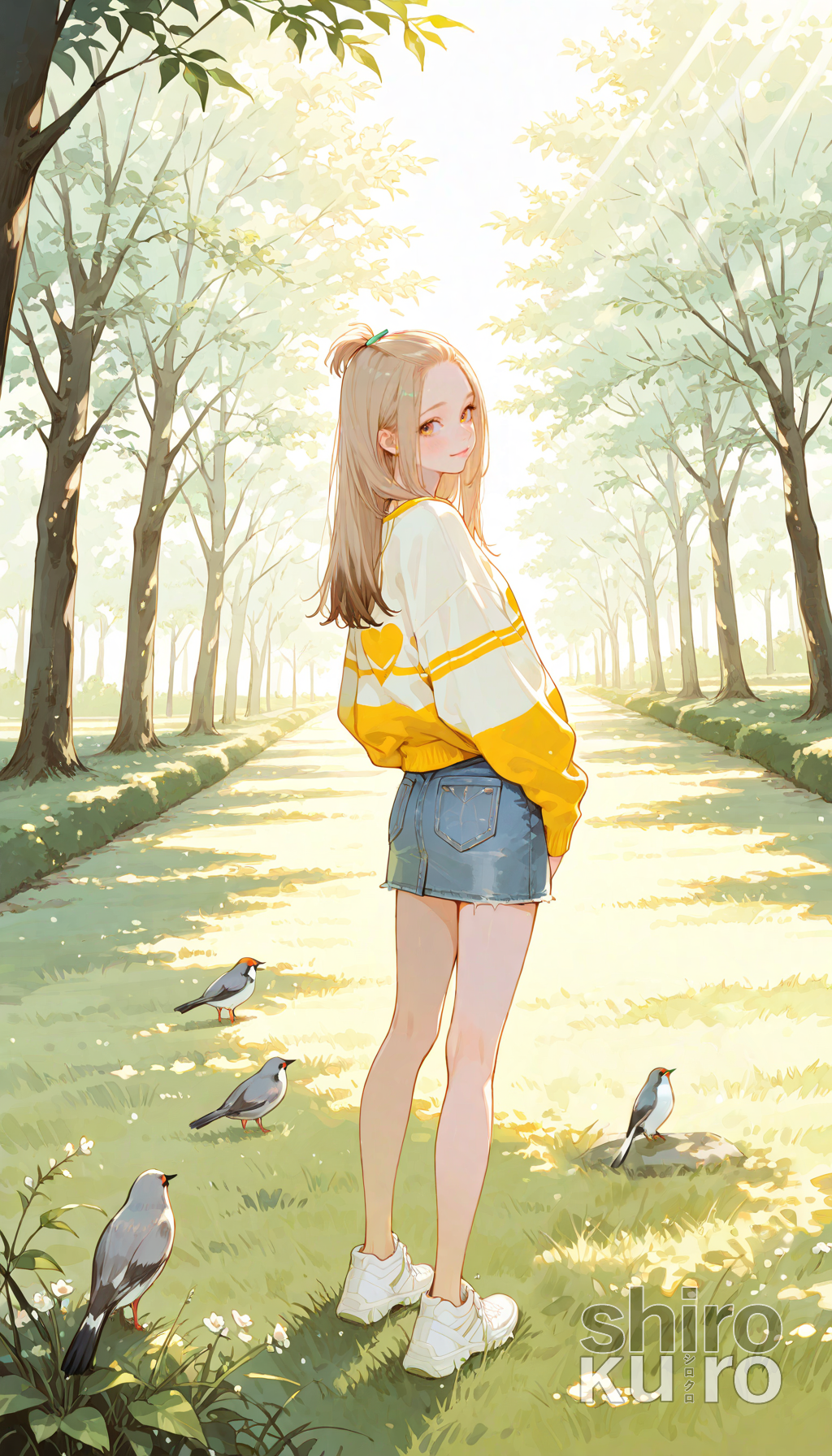 さえずりと戯れる午後