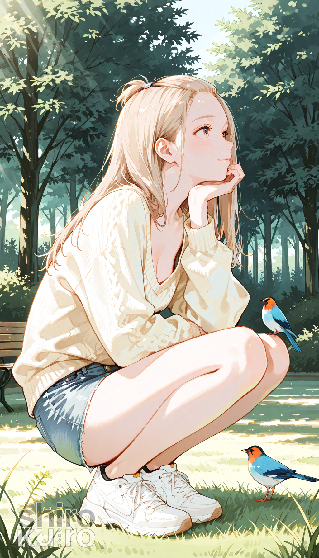 さえずりと戯れる午後