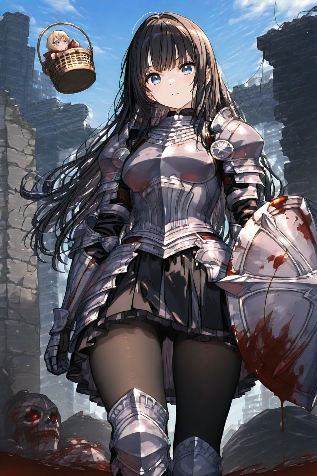 血塗れの女騎士