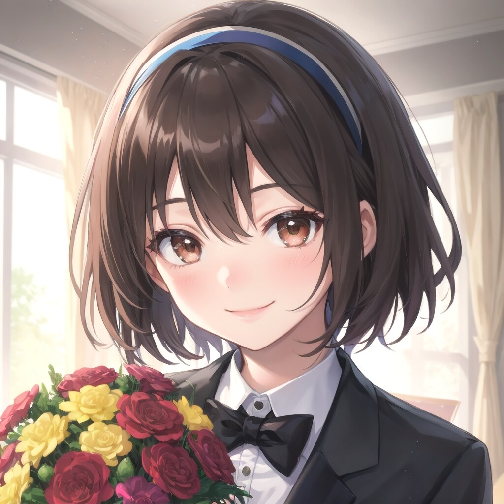 撮影後の達成感に満ちた表情