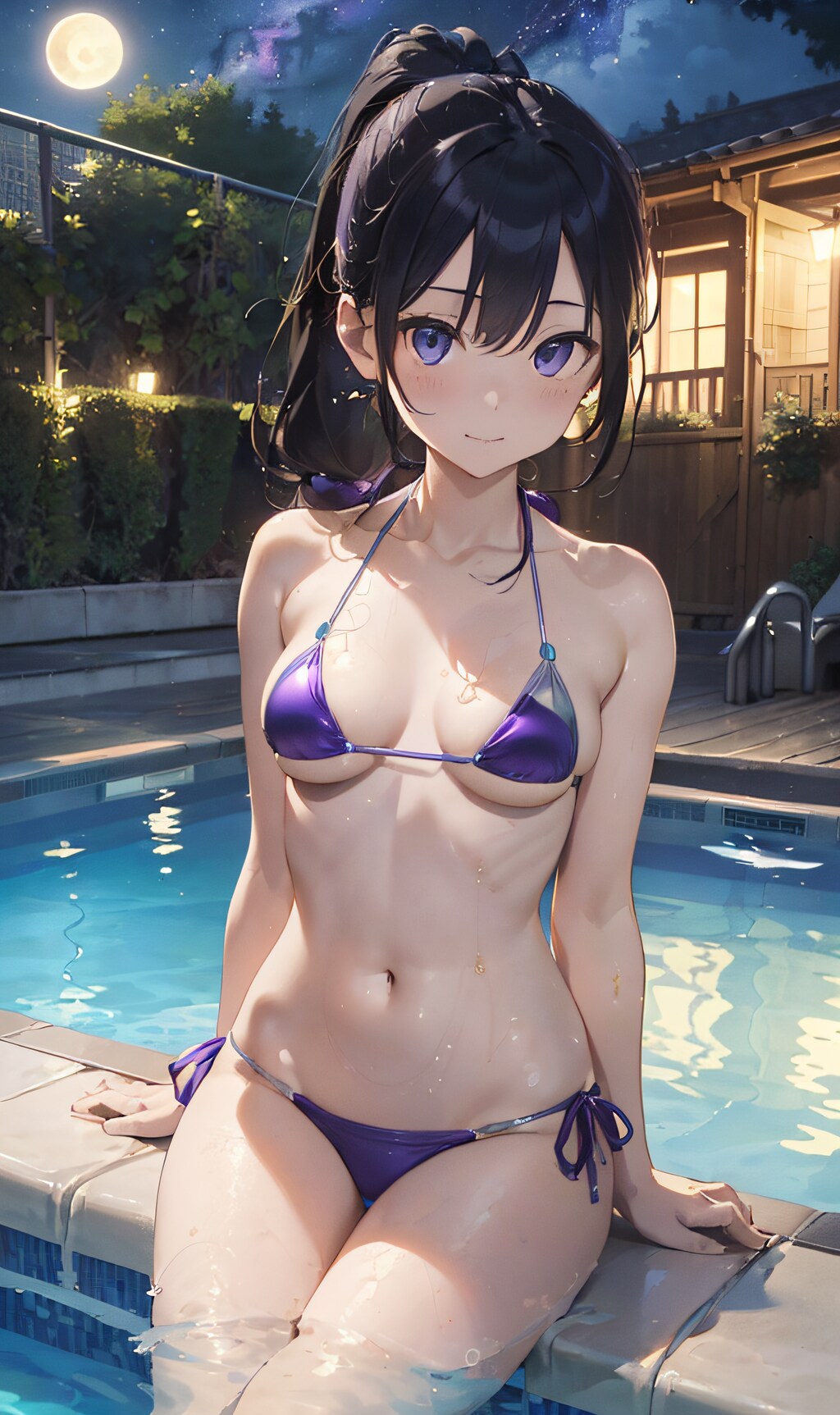 ナイトプールの水着娘6