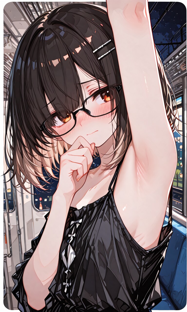 電車の中 | の人気AIイラスト・グラビア