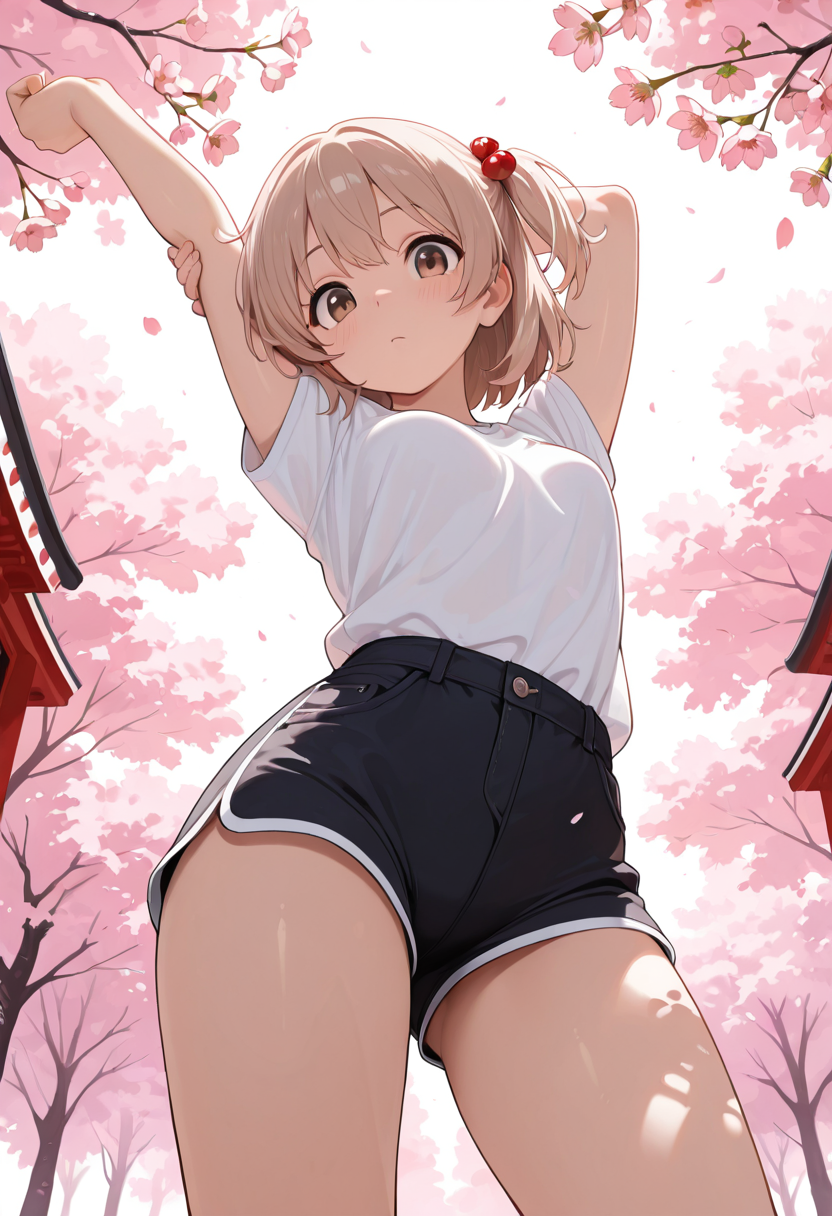 春風とストレッチ
