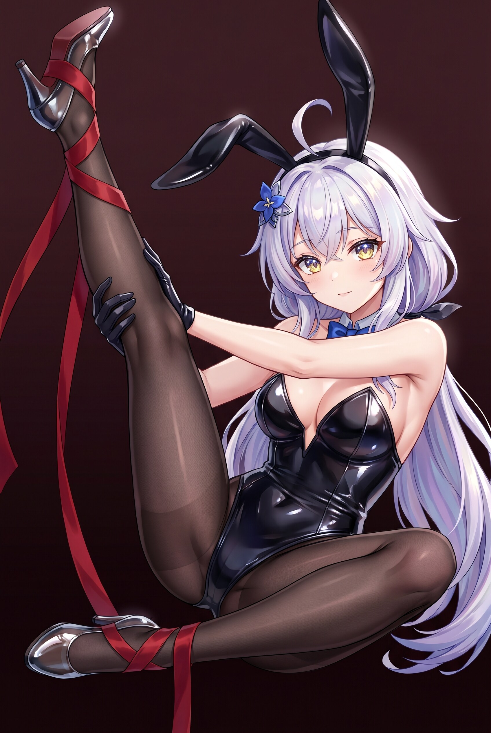緋紐纏う月兎
