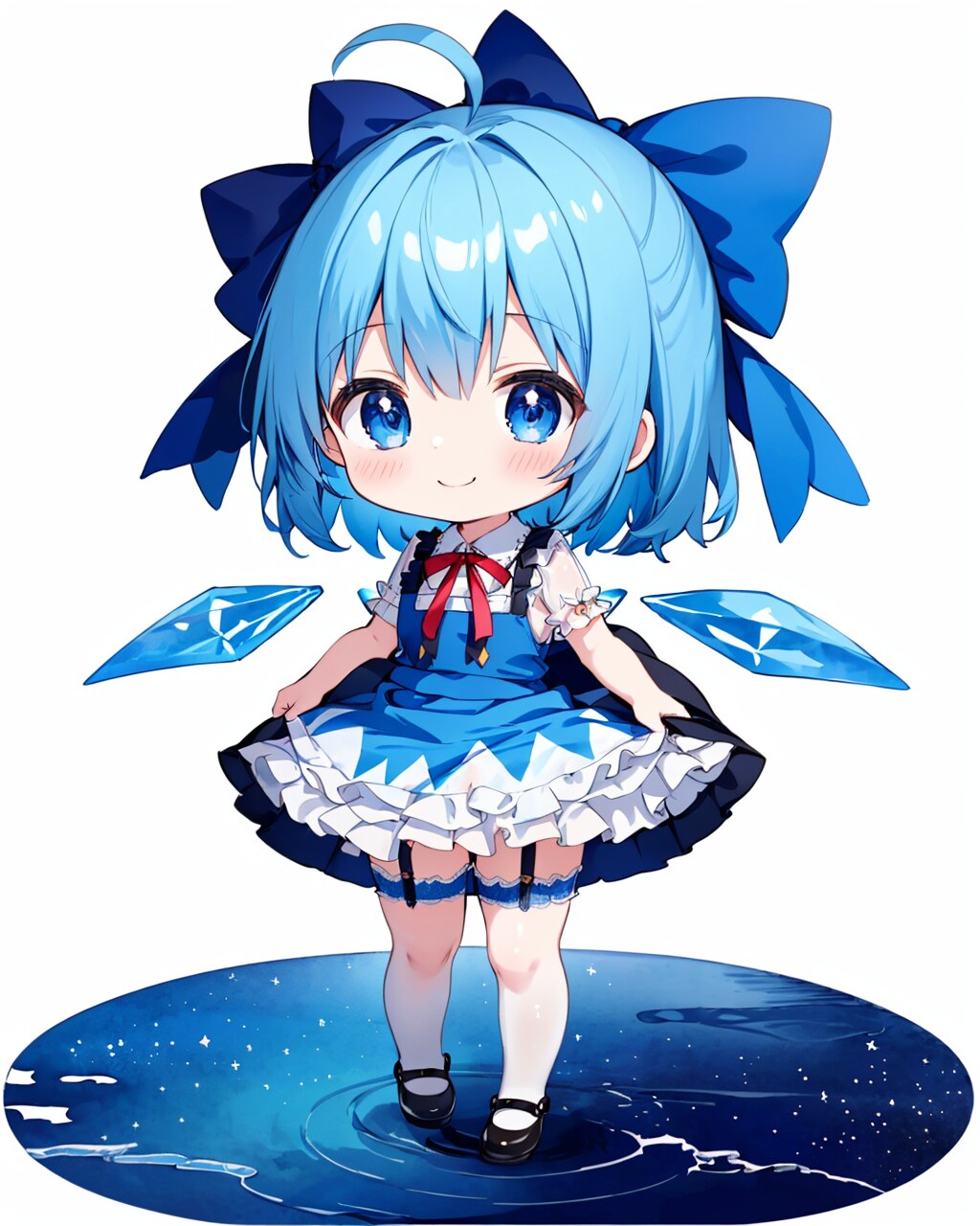 ちびなチルノのLoRA少し変更中で案配を～…、、(12枚)