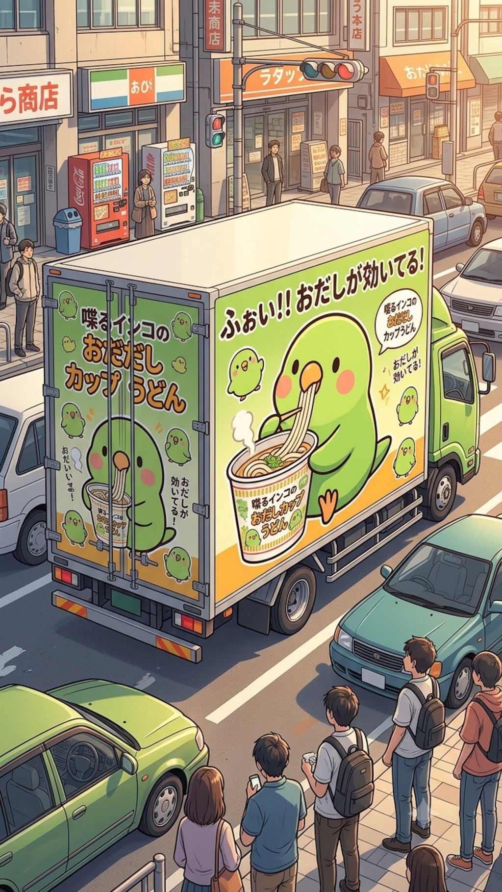 おだしカップうどんのアドトラック