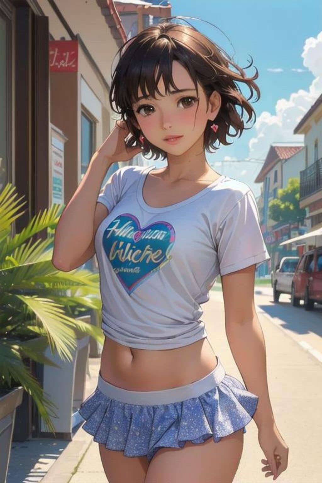 “Flirt in the Tropics” ― 夏の陽射しとスカートと ―