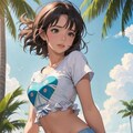 “Flirt in the Tropics” ― 夏の陽射しとスカートと ― 4枚目