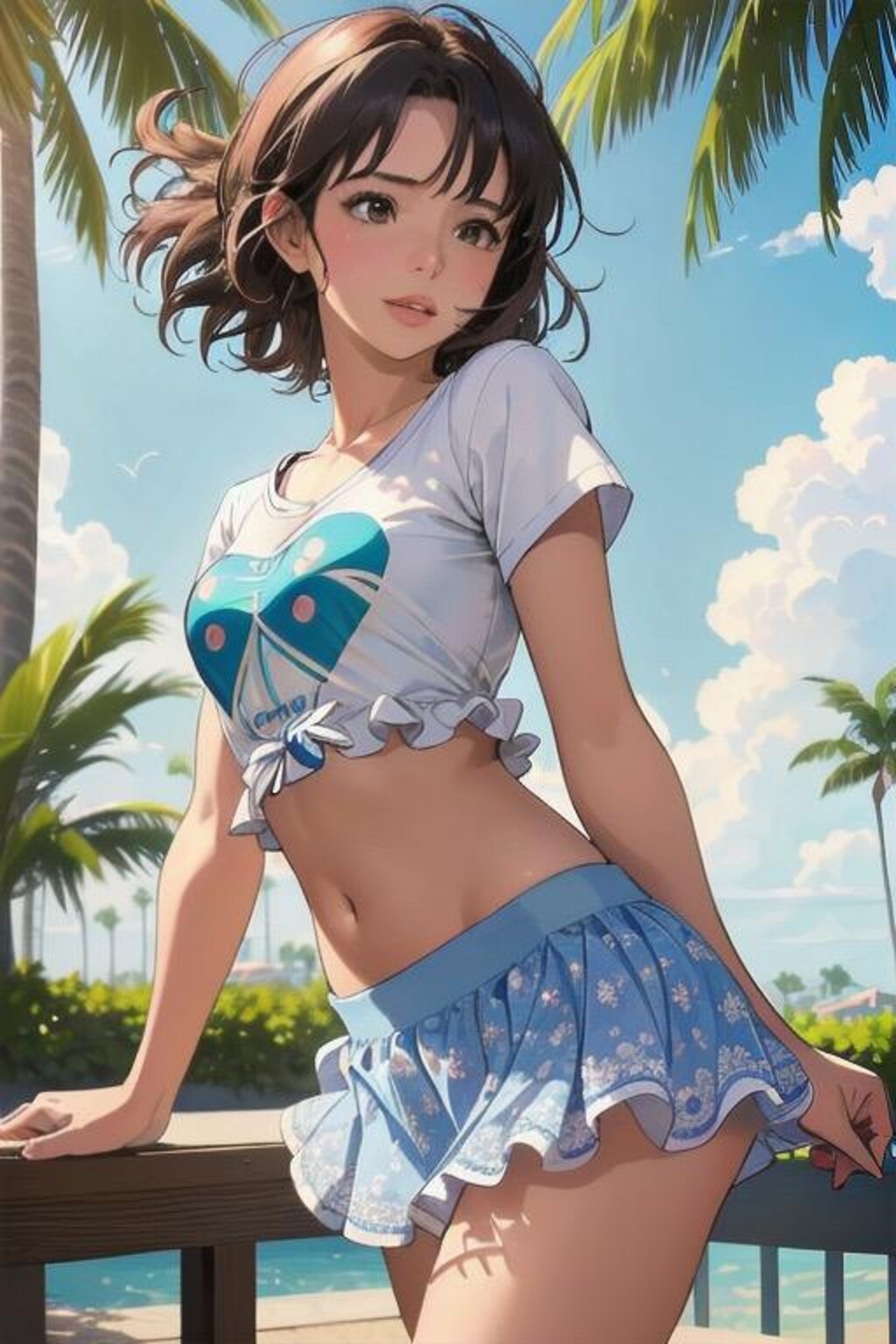 “Flirt in the Tropics” ― 夏の陽射しとスカートと ―