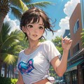 “Flirt in the Tropics” ― 夏の陽射しとスカートと ― 5枚目