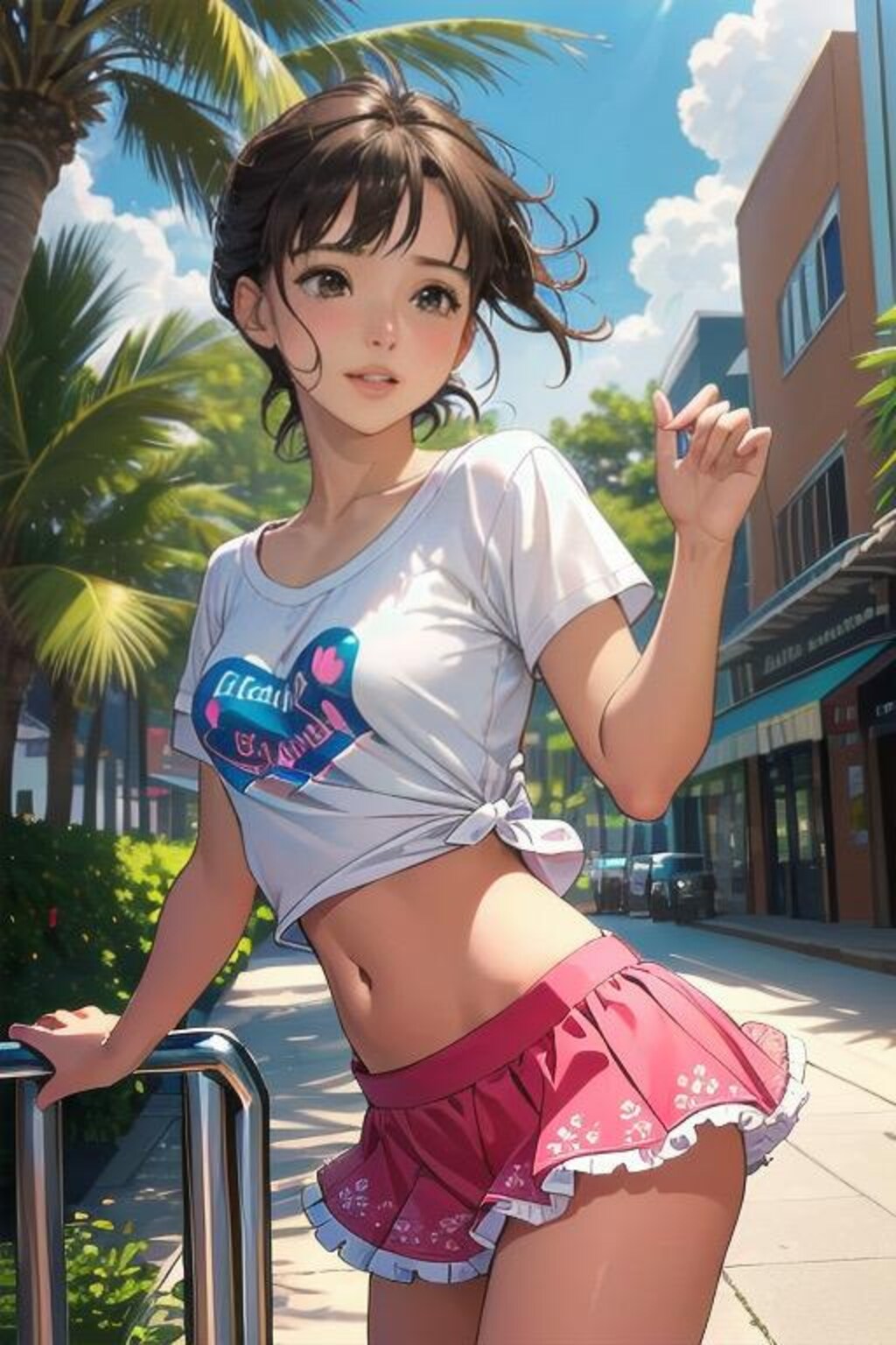 “Flirt in the Tropics” ― 夏の陽射しとスカートと ―