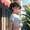“Flirt in the Tropics” ― 夏の陽射しとスカートと ― 2枚目