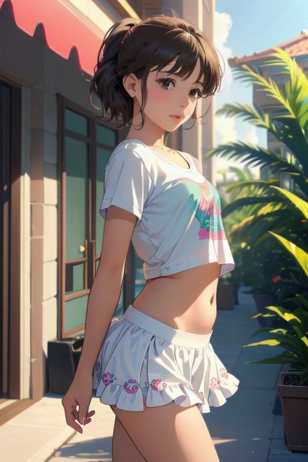 “Flirt in the Tropics” ― 夏の陽射しとスカートと ―
