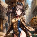 スチームパンク仕様のレオタード美少女 3枚目