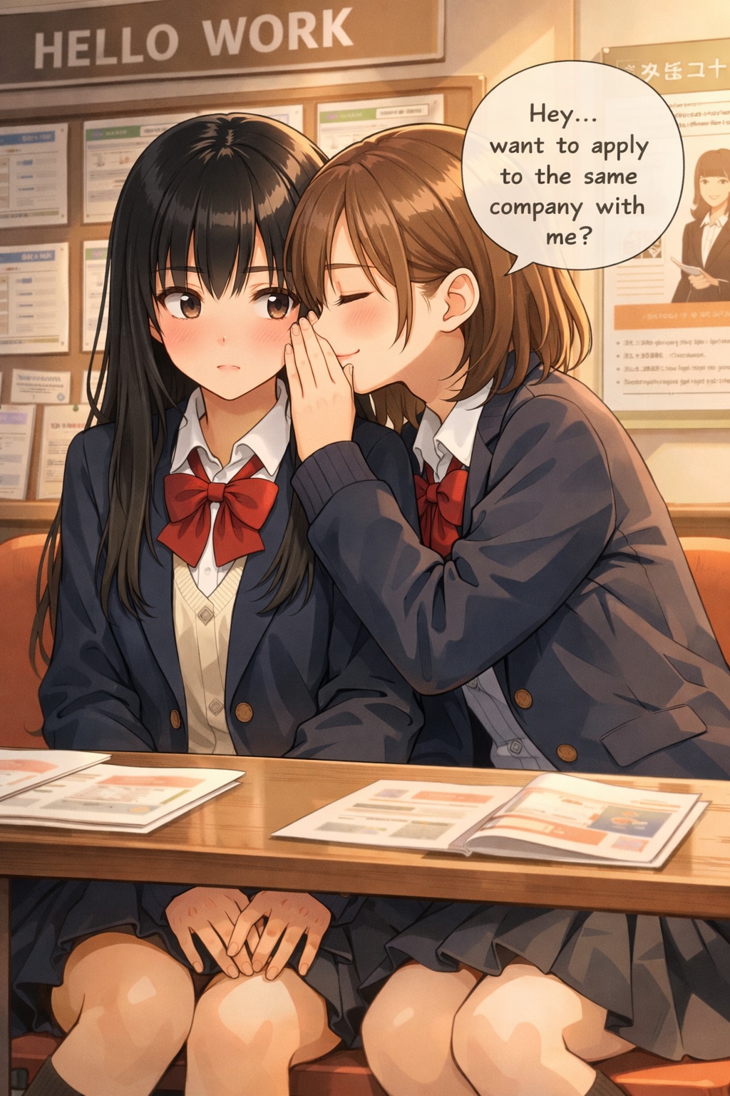 ねぇ、一緒の会社受けてみない❓（ハローワークの日　03）