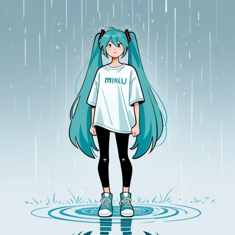 雨が降ってきた