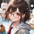 眼鏡女子 楓のお菓子の国 マシュマロの泉 3枚目
