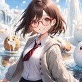 眼鏡女子 楓のお菓子の国 マシュマロの泉 2枚目