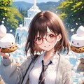 眼鏡女子 楓のお菓子の国 マシュマロの泉 5枚目