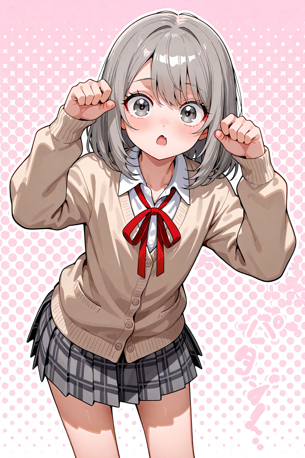 もっと可愛いポーズに挑戦する男の娘