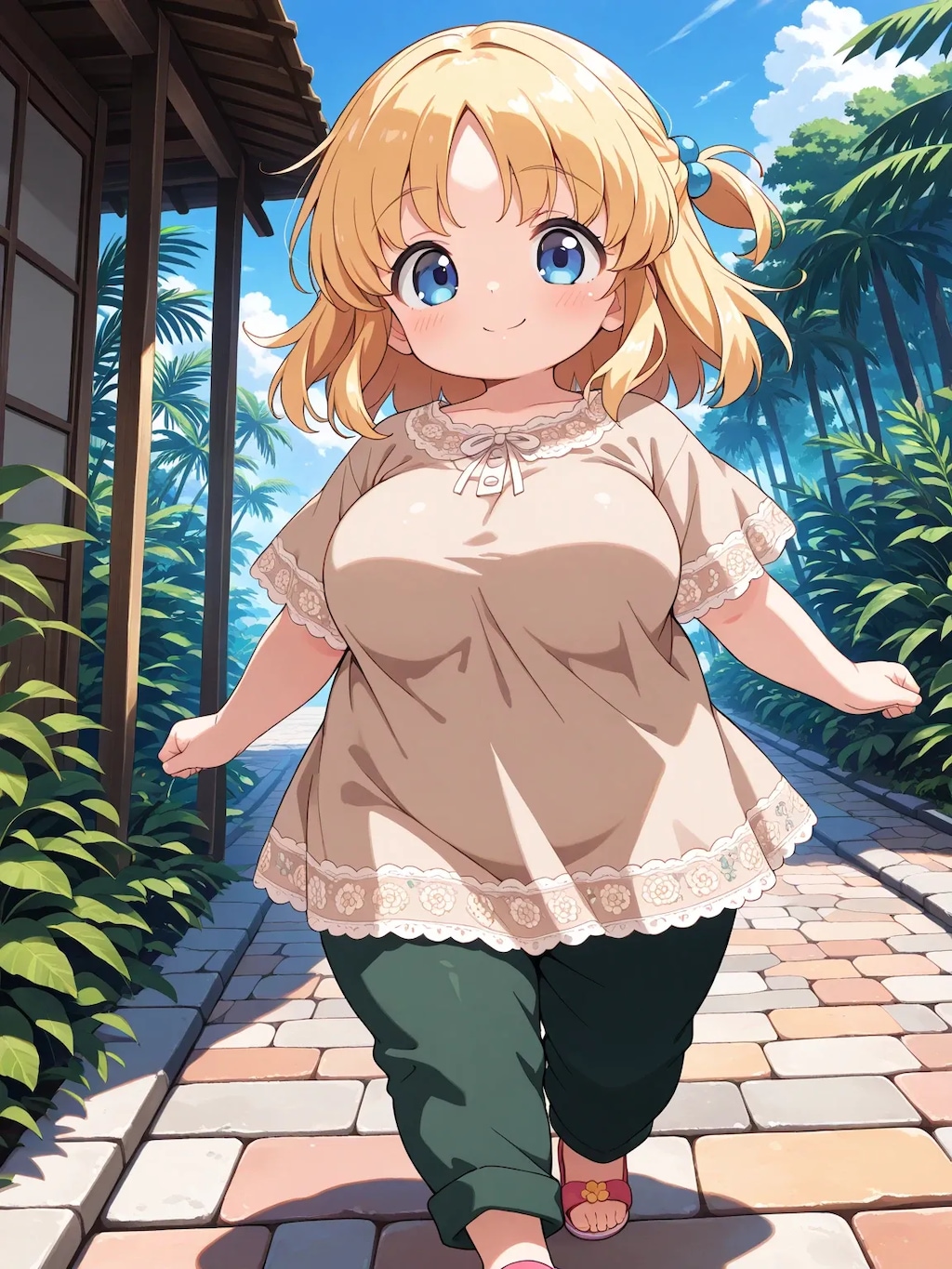 リゾート地のまりあちゃん