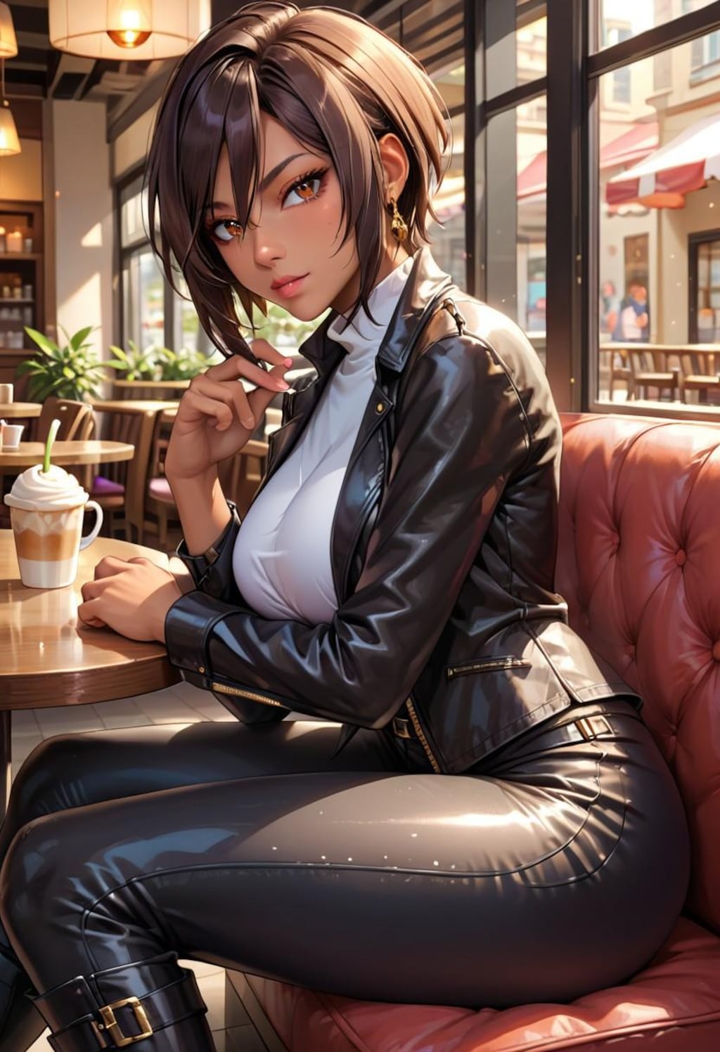 喫茶店で会った褐色お姉さん