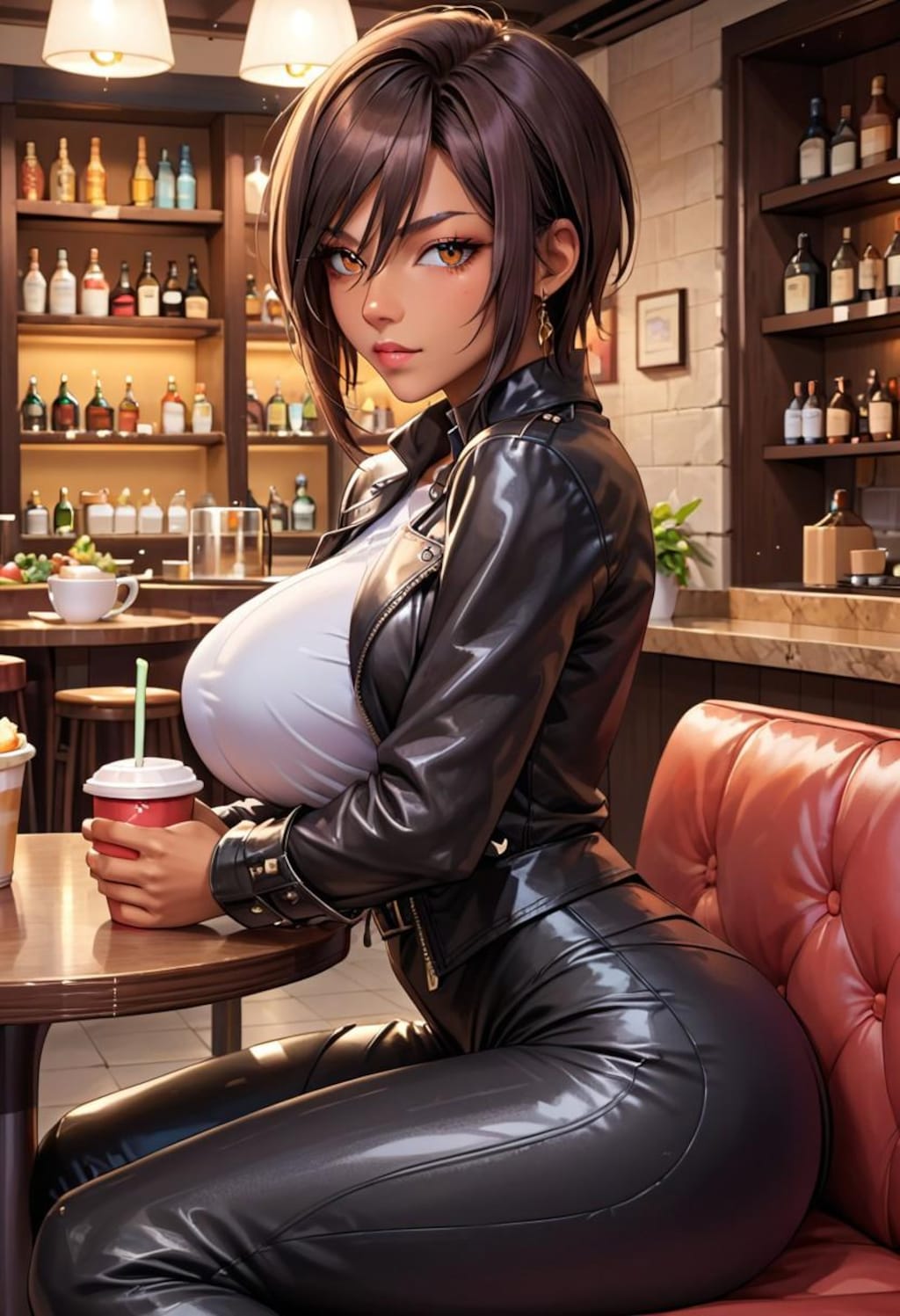 喫茶店で会った褐色お姉さん