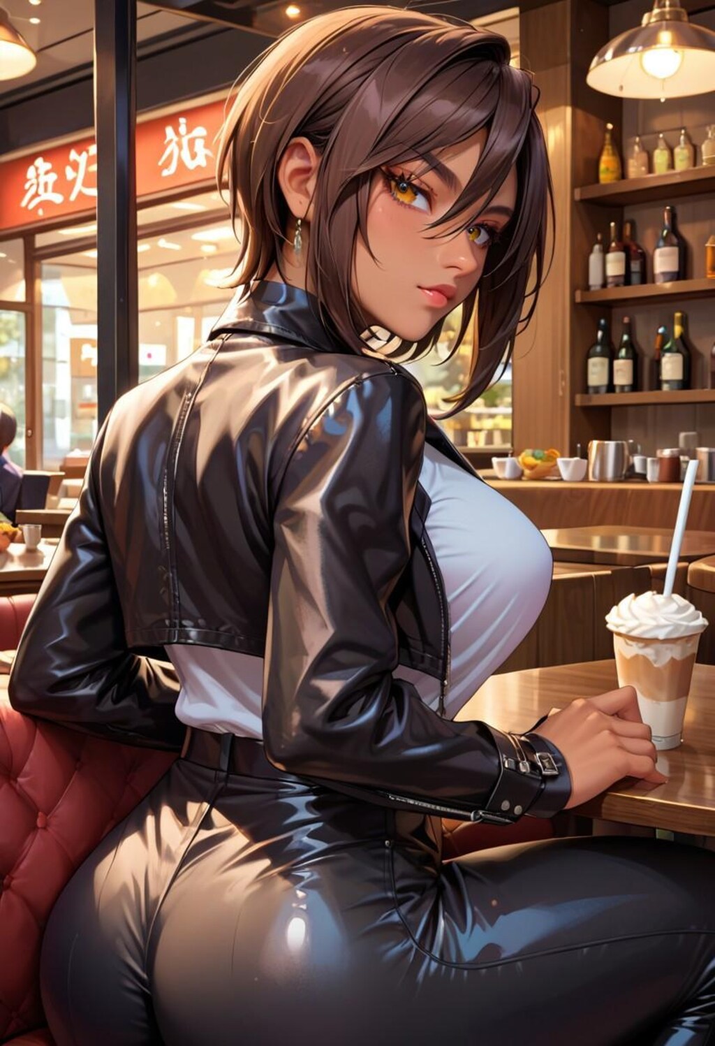 喫茶店で会った褐色お姉さん