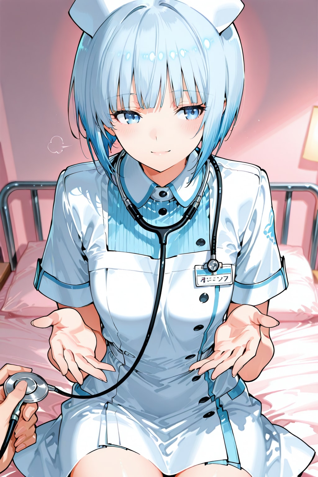 白衣の優しい微笑み | の人気AIイラスト・グラビア