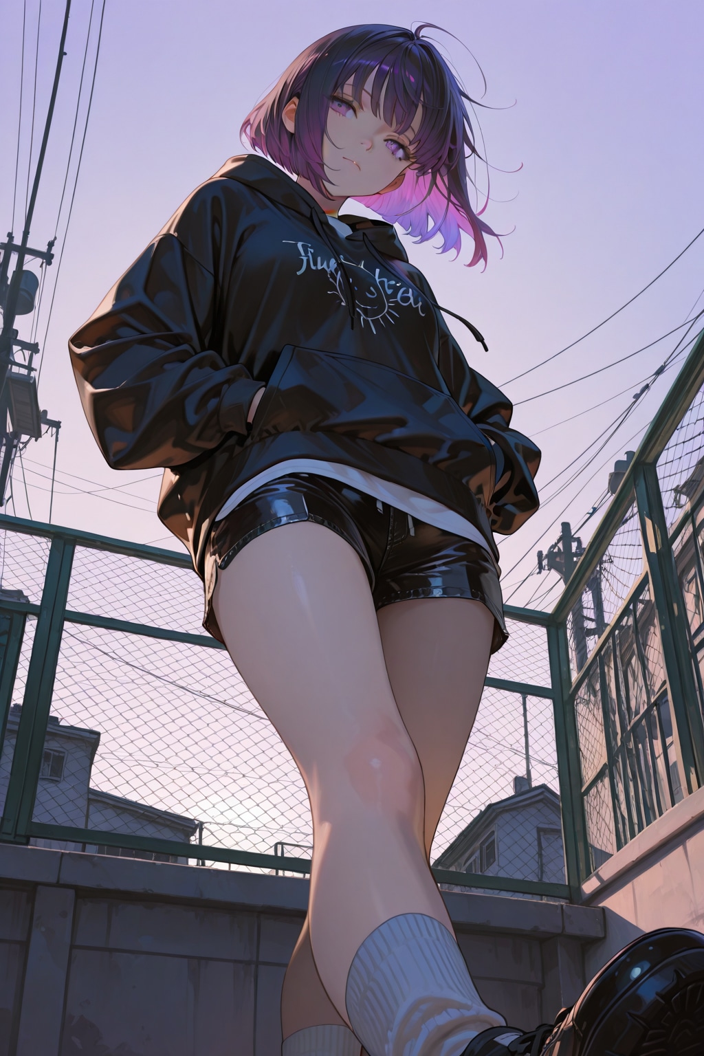 紫色が似合う女の子76