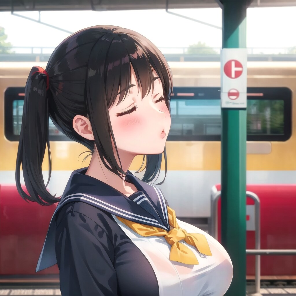 キス待ち女子校生