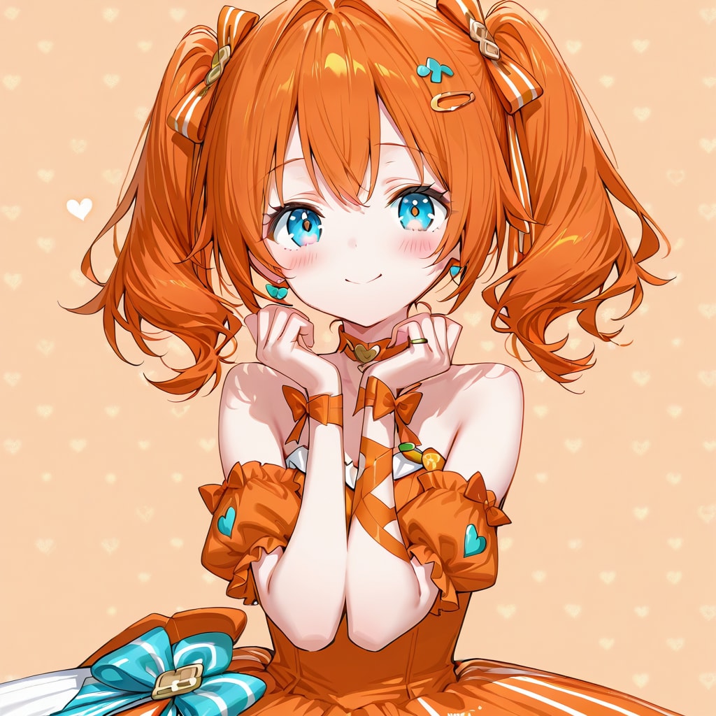 オレンジ色