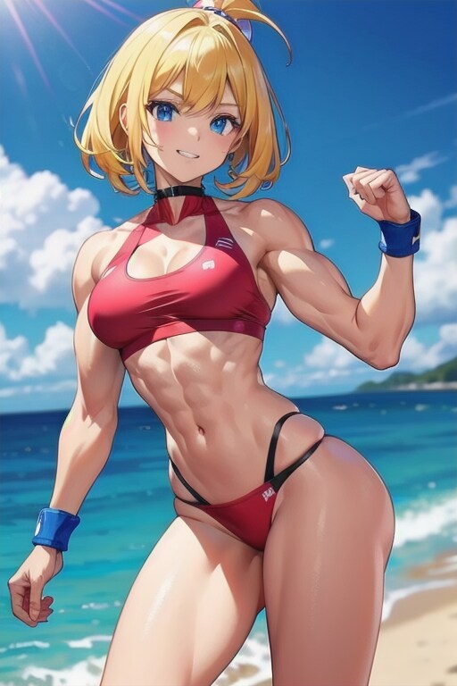 私の筋肉見て！