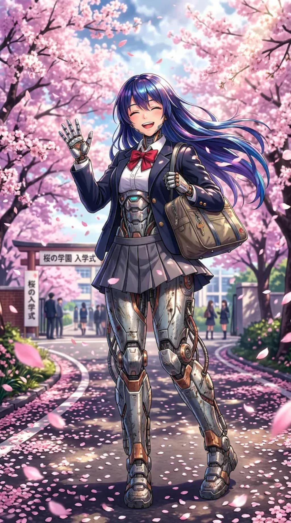 サイボーグ少女の入学