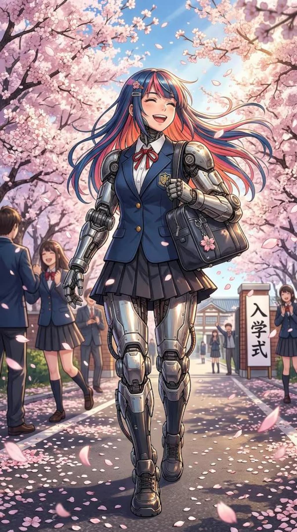 サイボーグ少女の入学