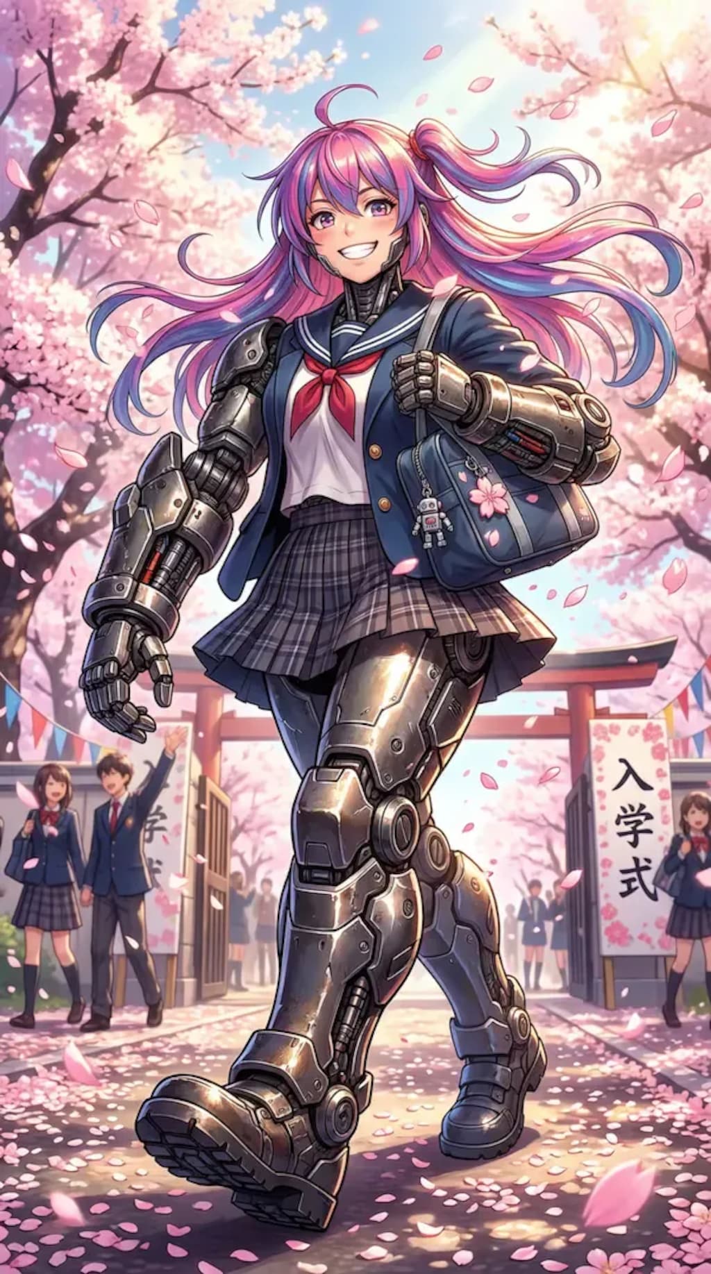 サイボーグ少女の入学